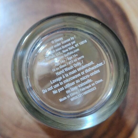 Disney Mickey Minnie Mouse Kiss Print 16oz Pint Glass Tumbler NWT - Picture 15 of 16